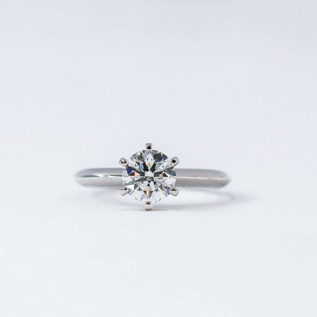 Round Solitaire Diamond Engagement Rings