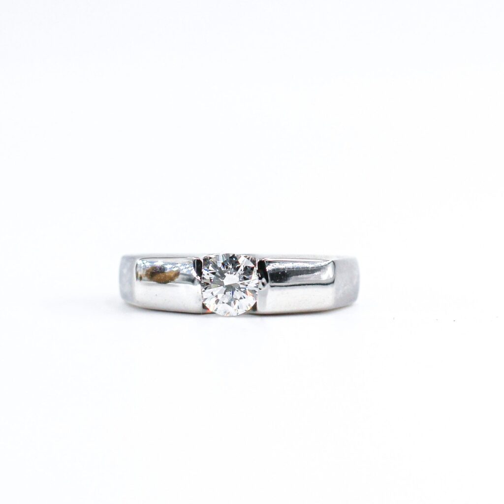 Round Solitaire Diamond Engagement Ring