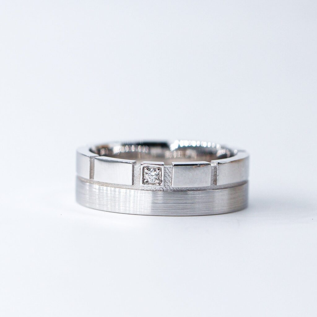 Gent's Wedding Bands with Diamond