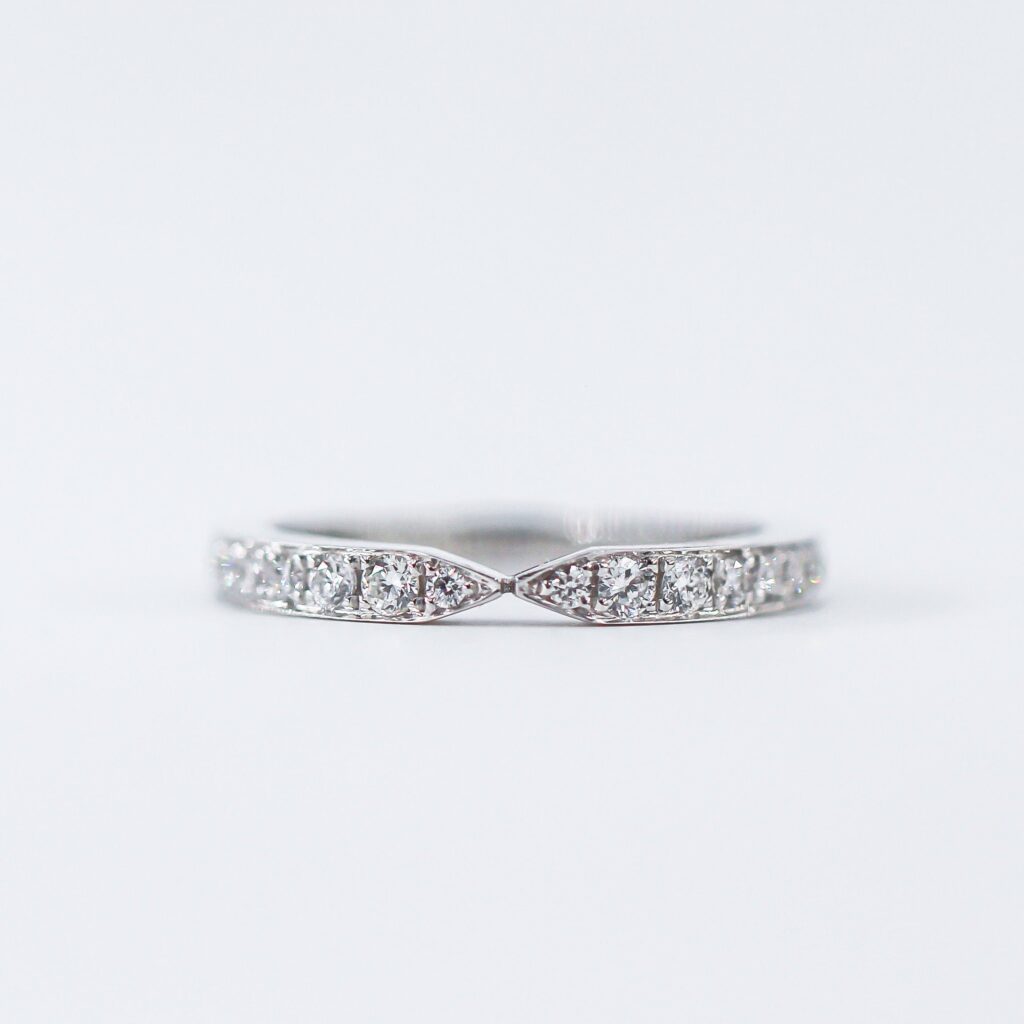 Round Diamond Half Eternity Lady's Wedding Band