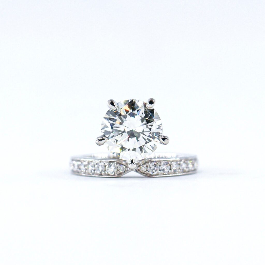 Shoulder Diamond Engagement Rings
