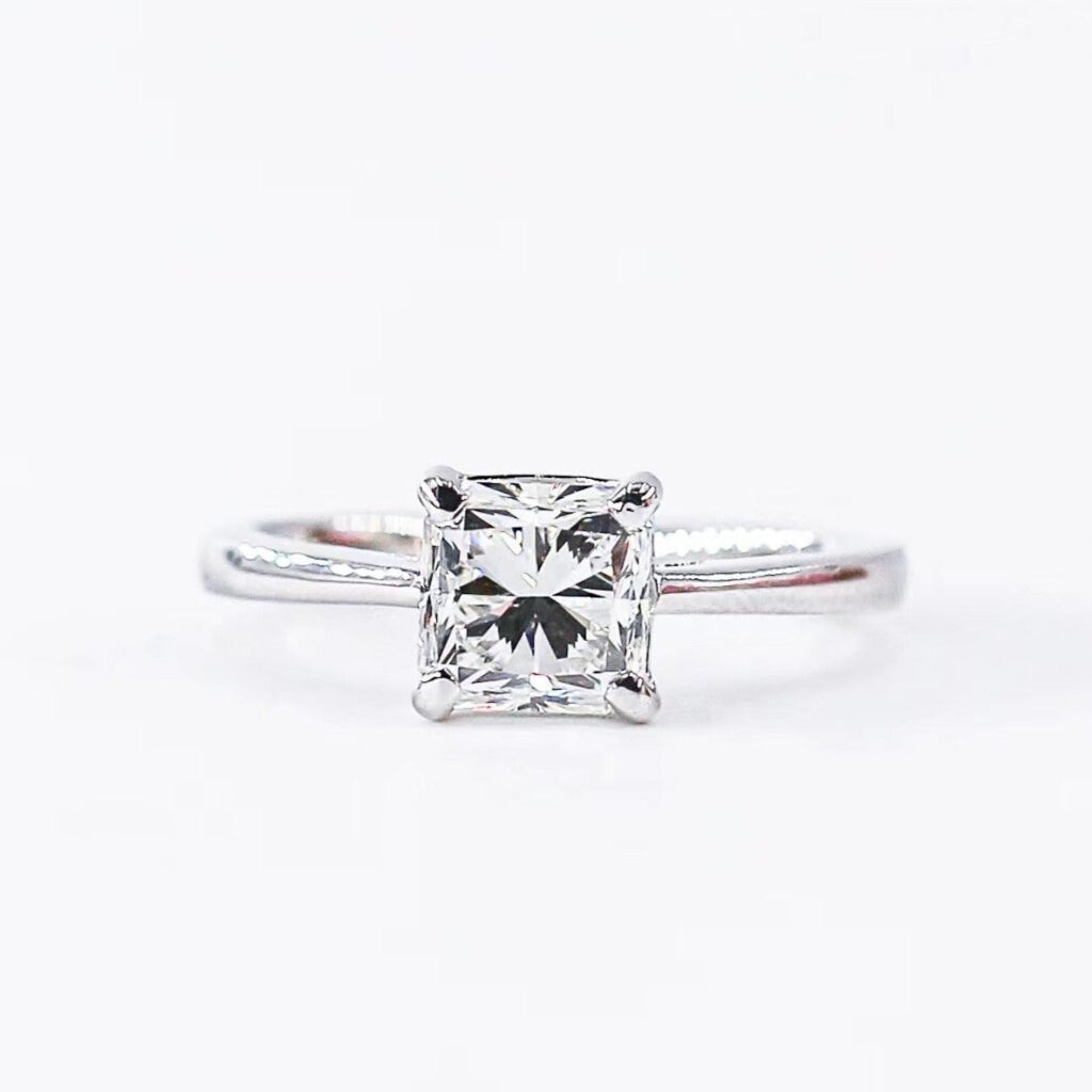Princess Solitaire Diamond Engagement Ring