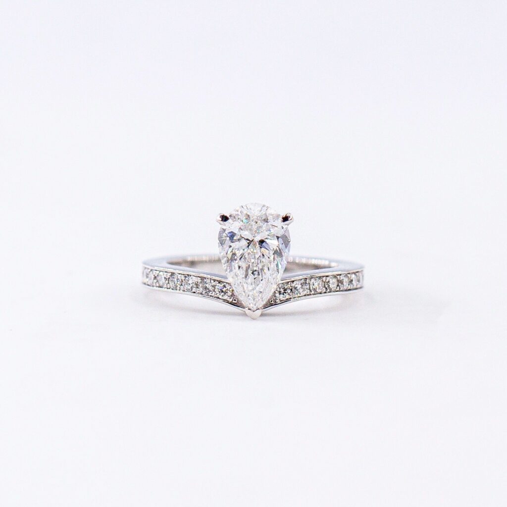 Shoulder Diamond Engagement Ring