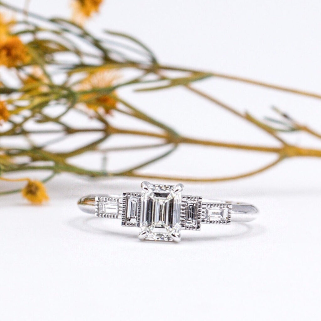 Trilogy Petite Diamond Engagement Ring