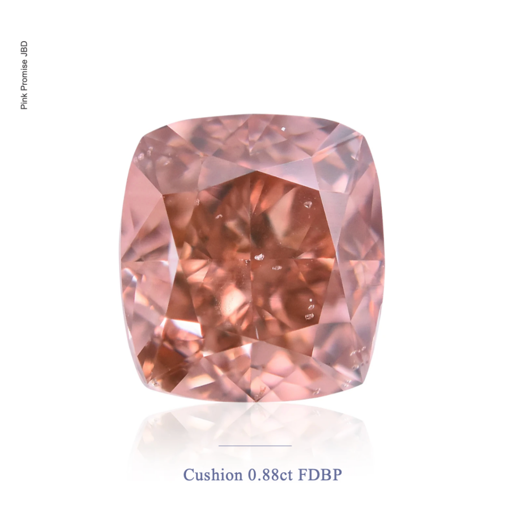 Cushion Shape Pink Color Diamonds