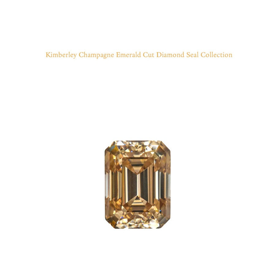 Kimberley Champagne Emerlad Cut Diamonds