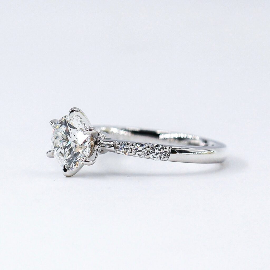 round brilliant cut diamond engagement rings brisbane australia for sale