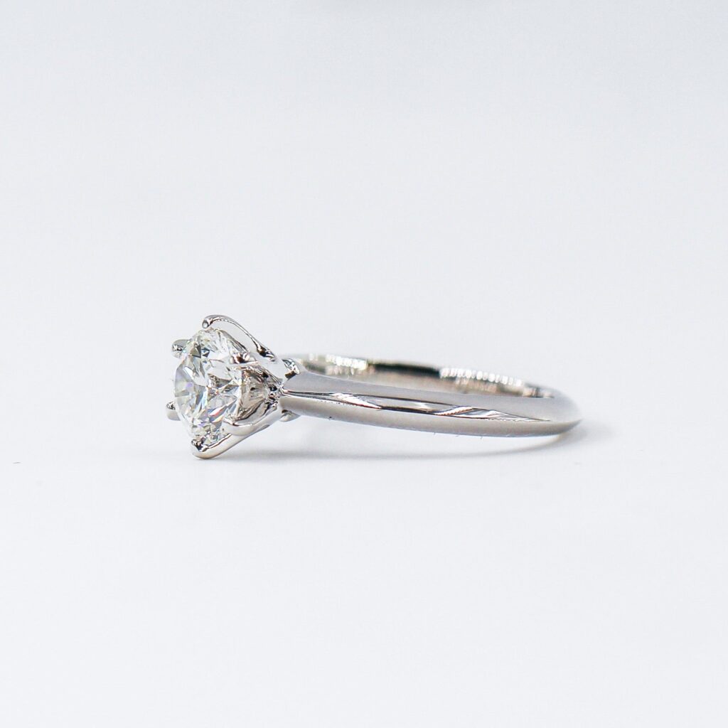 round brilliant cut diamond solitaire engagement rings sydney australia best price