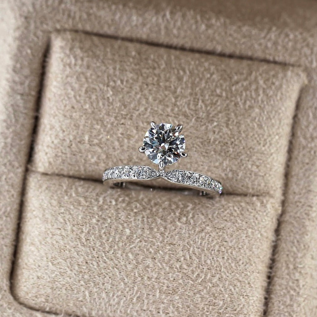 round brilliant cut diamond engagement rings perth australia high-quality jewelry
