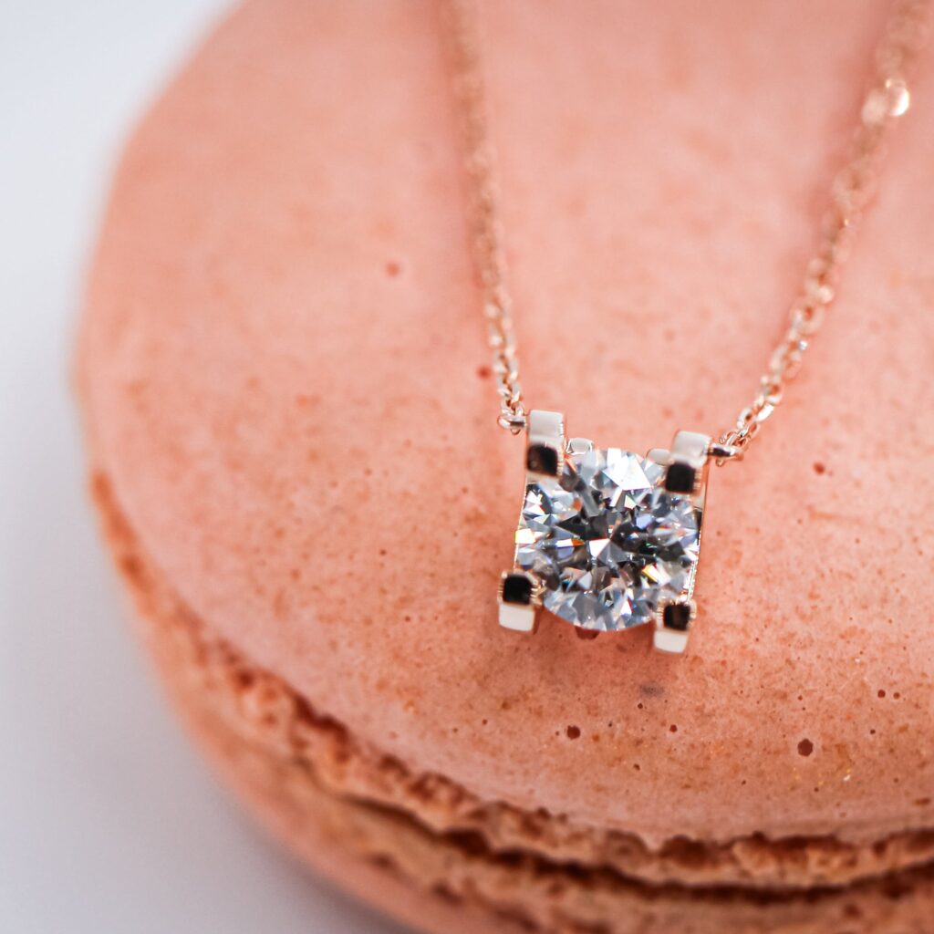 round brilliant cut diamond pendants sydney custom jewelry