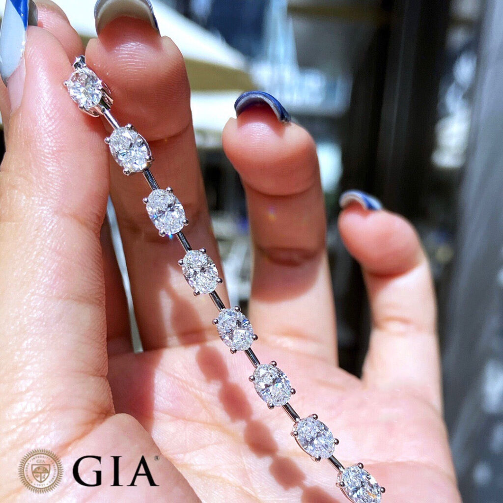 Oval cut diamond bracelets perth australia unique design