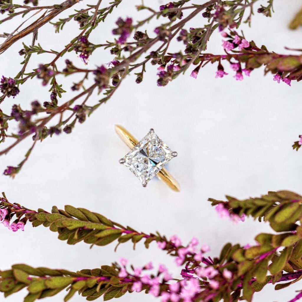 radiant cut diamond engagement rings melbourne high-quality jewelry at best