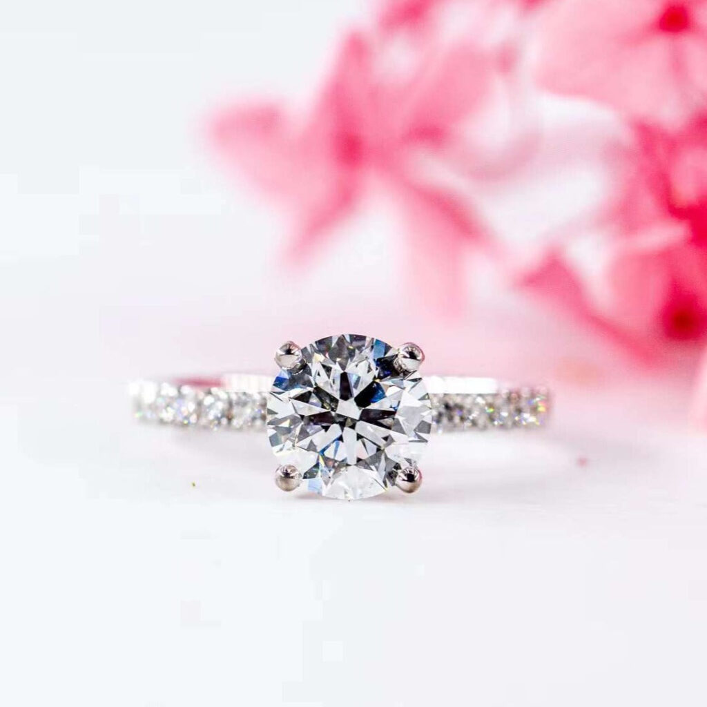 round brilliant cut diamond engagement rings melbourne best value