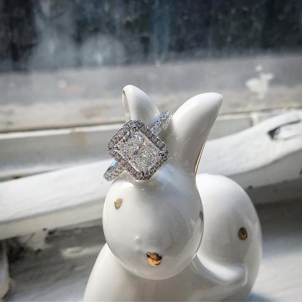 radiant cut diamond engagement rings  sydney best value