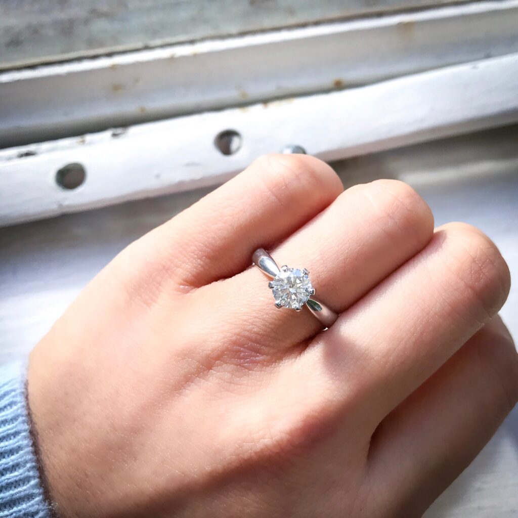 round brilliant cut diamond solitaire engagement rings melbourne australia custom design