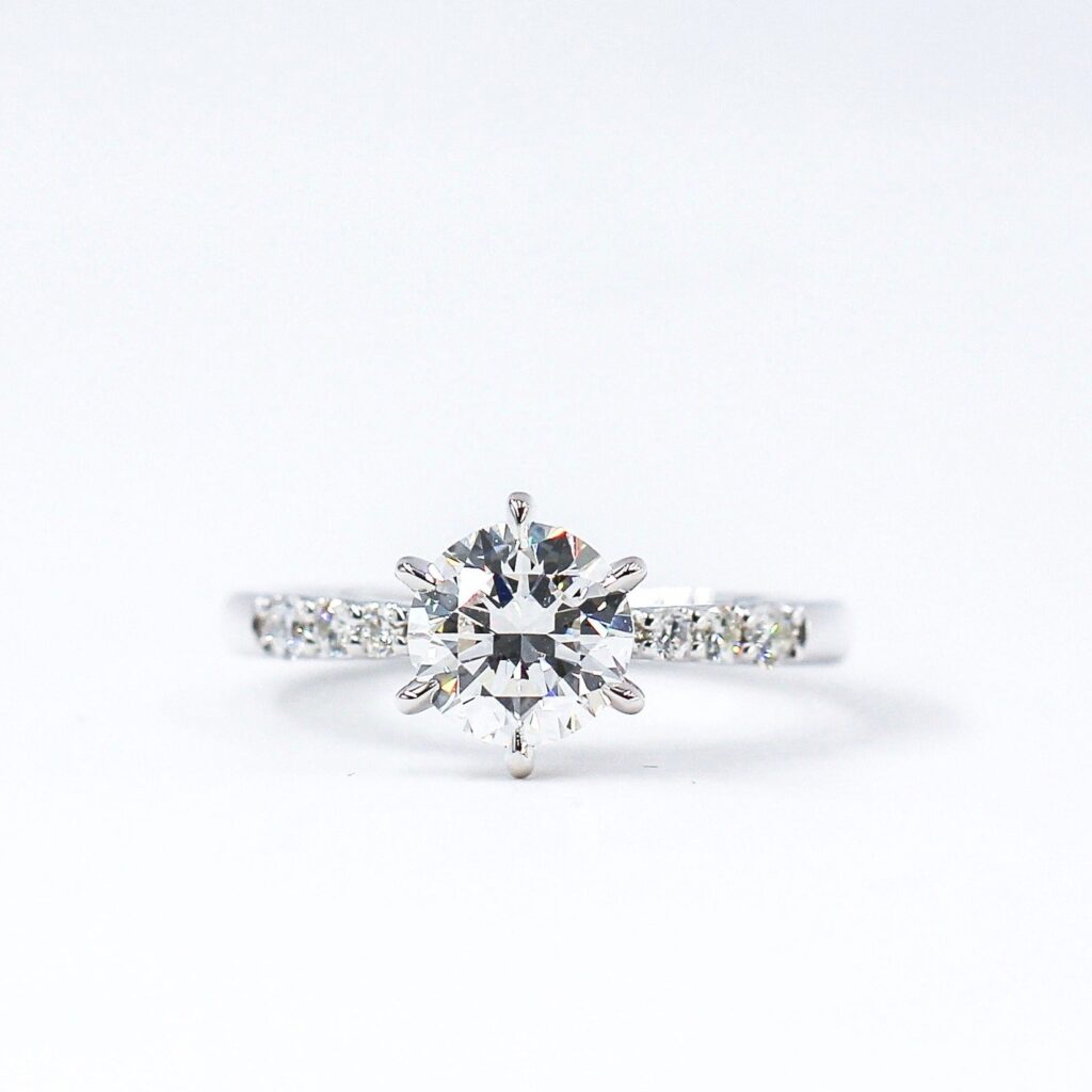 round brilliant cut diamond engagement rings brisbane australia for sale