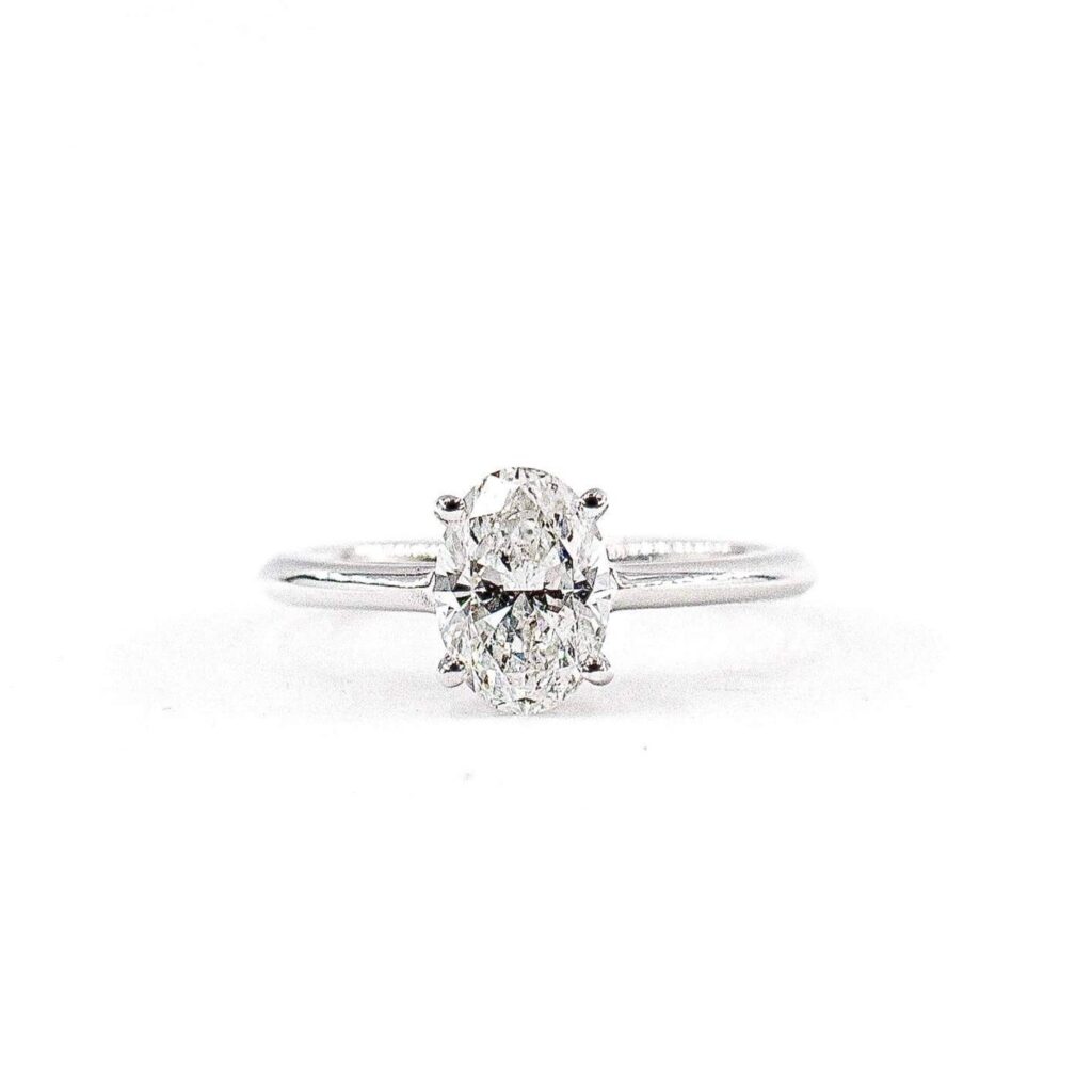 oval cut diamond solitaire engagement rings perth australia custom design