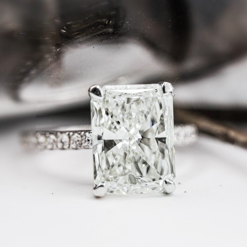 radiant cut diamond engagement rings sydney australia custom jewelry for sale