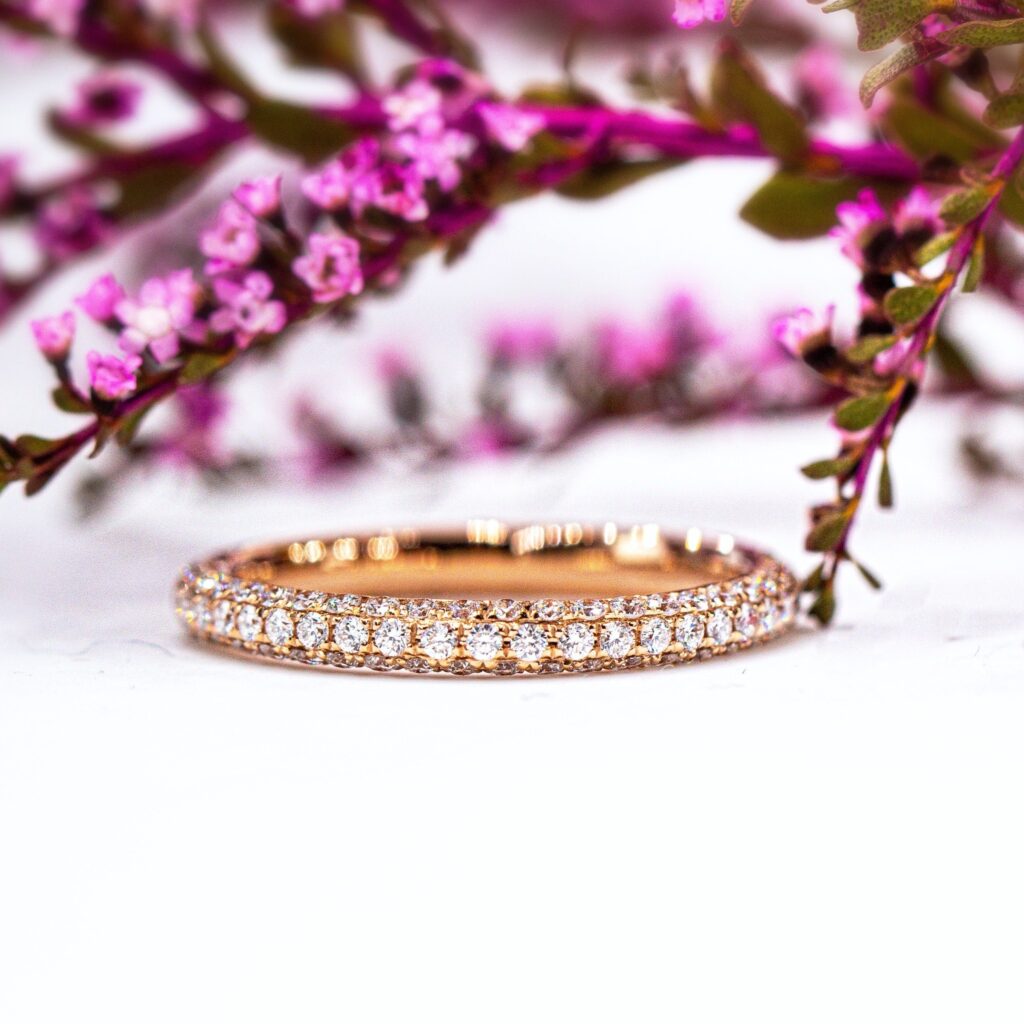 wedding bands brisbane australia rose gold vintage wedding band
