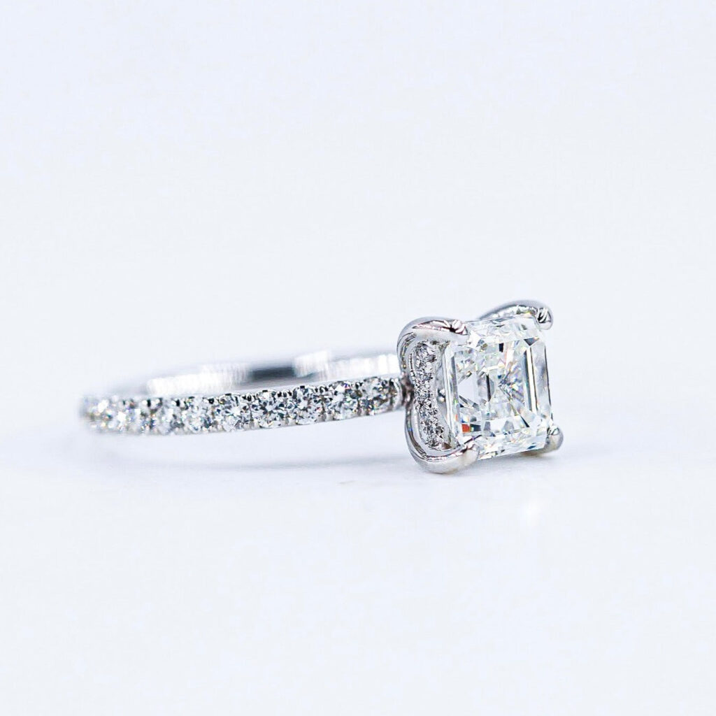 asscher cut diamond engagement rings sydney high-quality jewelry at best price