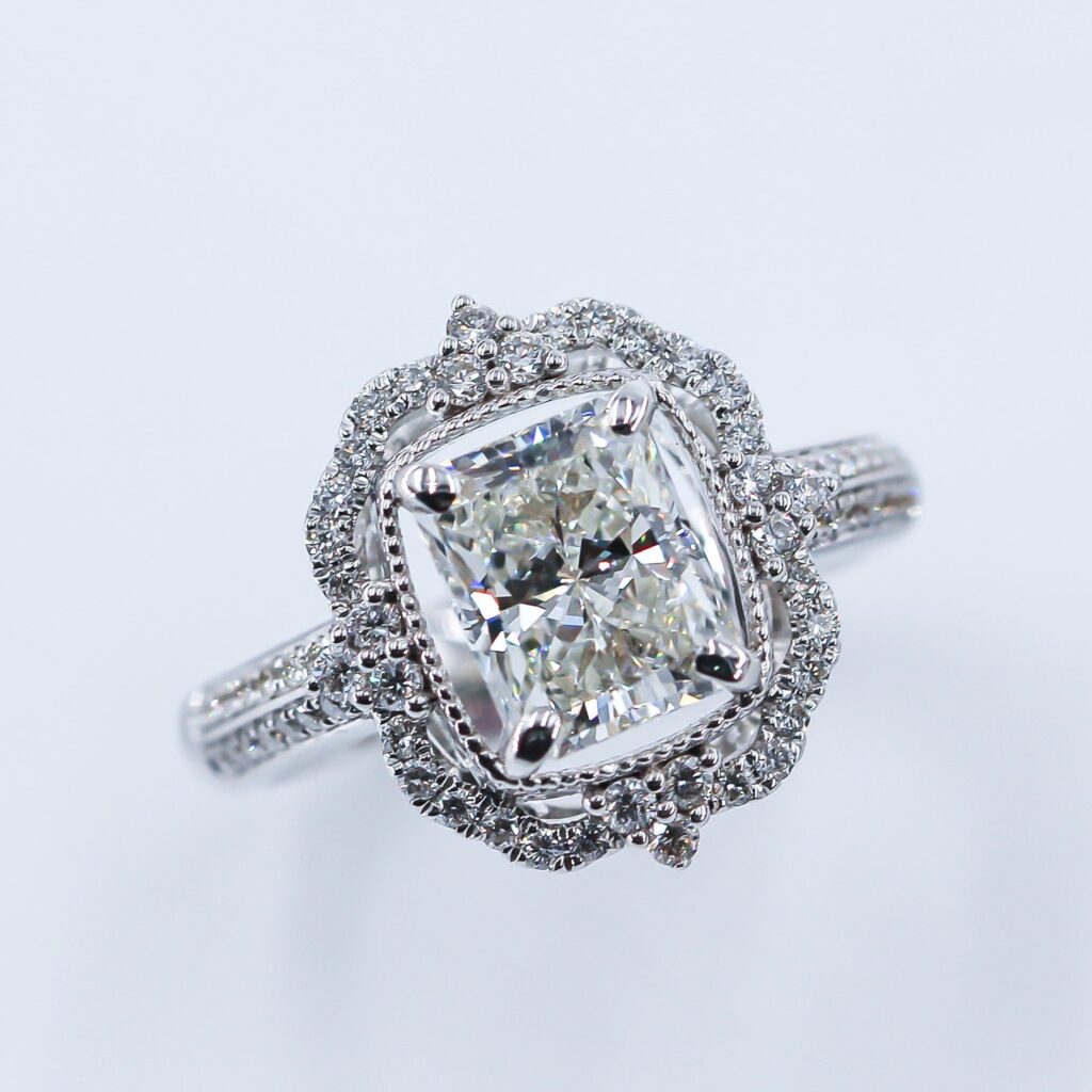 radiant cut diamond engagement rings perth australia unique design
