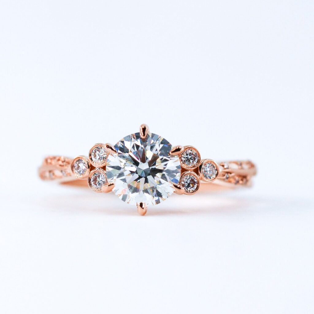 round brilliant cut diamond engagement rings melbourne australia best price