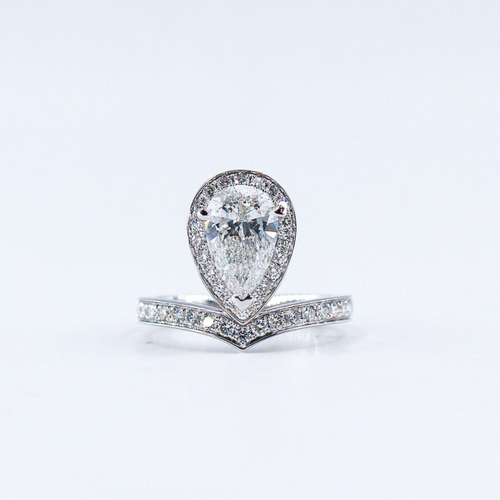 pear shape diamond engagement rings perth australia custom jewelry