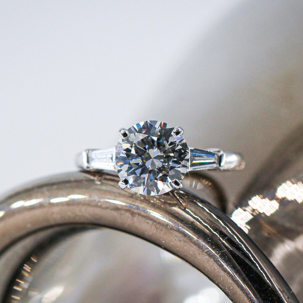 round brilliant cut diamond three stone engagement rings perth australia high-quality jewelry at best