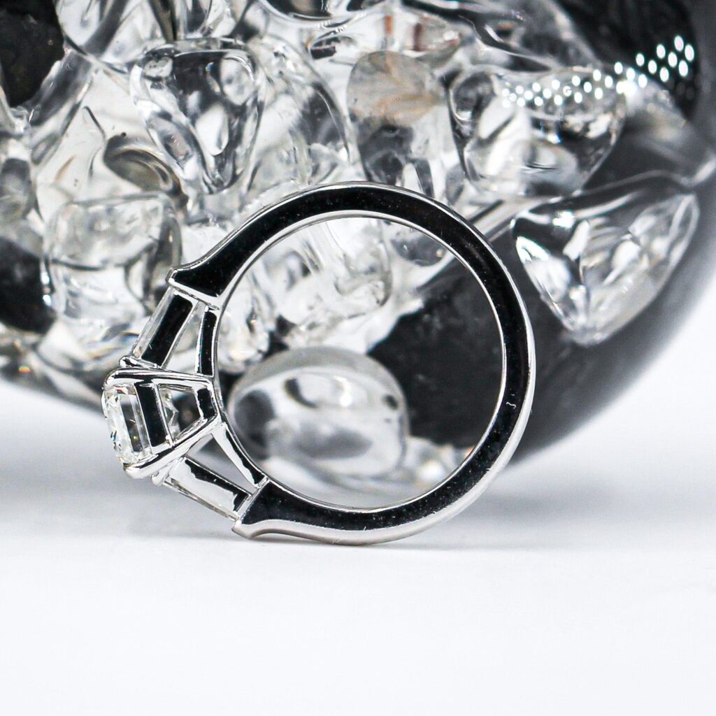 emerald cut diamond engagement rings brisbane australia unique design