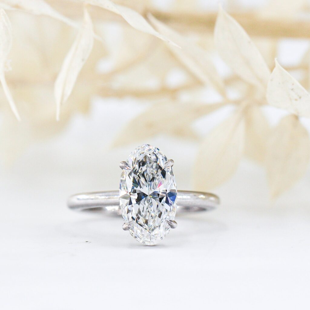 oval cut diamond solitair rings perth australia custom design