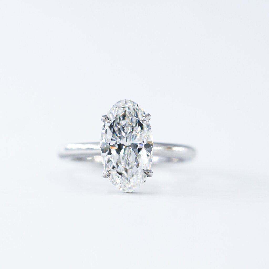 oval cut diamond solitair rings perth australia custom design