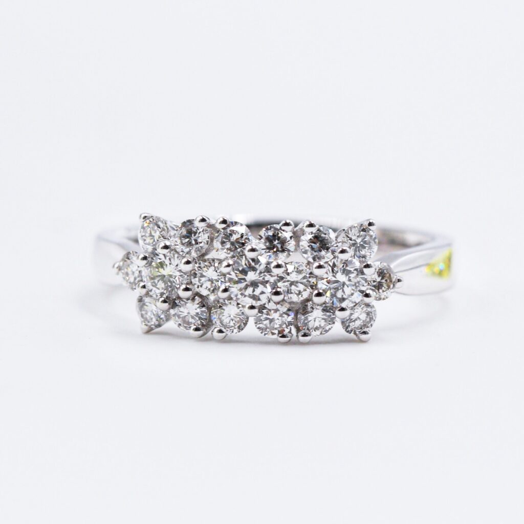 round brilliant cut diamond dress rings perth custom design