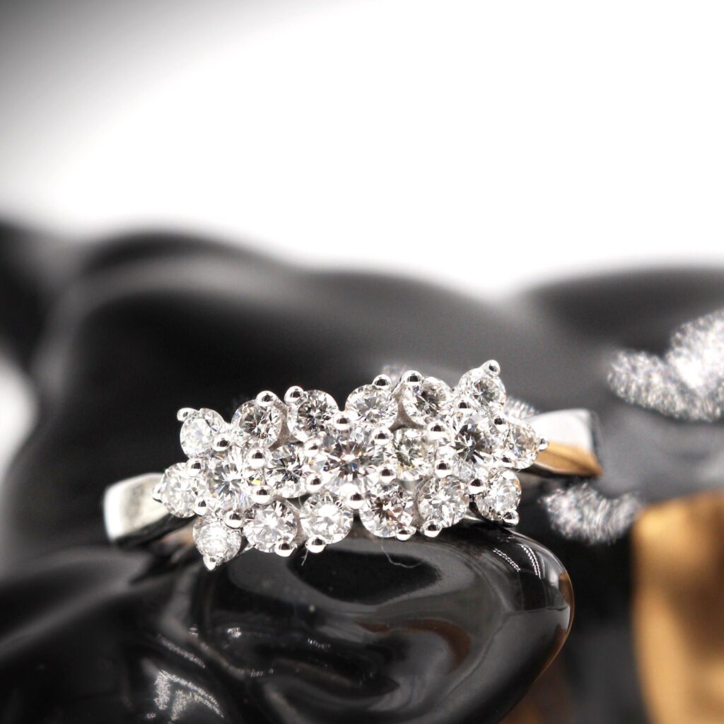 round brilliant cut diamond dress rings perth custom design