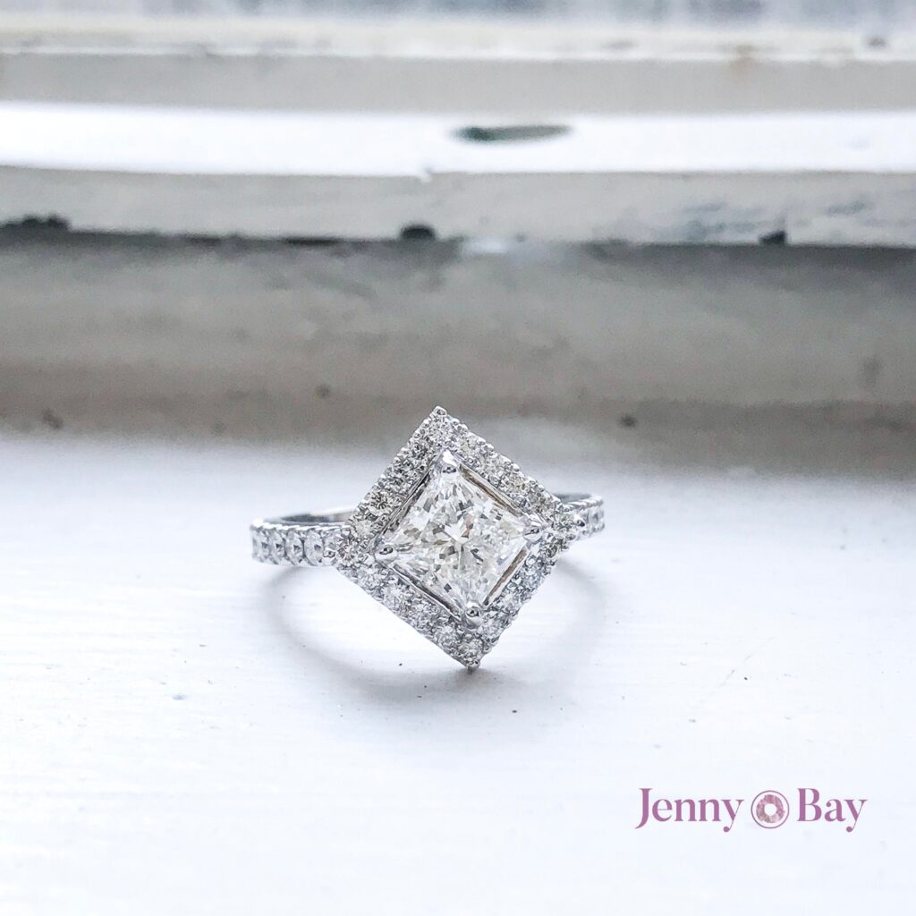 princess cut diamond engagement rings melbourne unique design