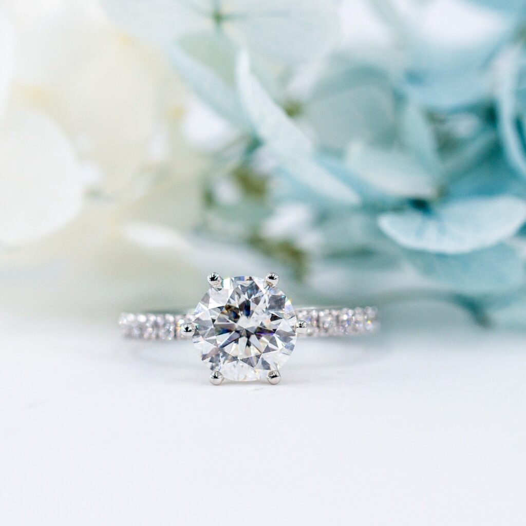 round brilliant cut diamond engagement rings brisbane australia best price