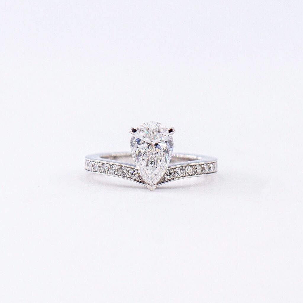 pear shape diamond engagement rings perth australia unique design