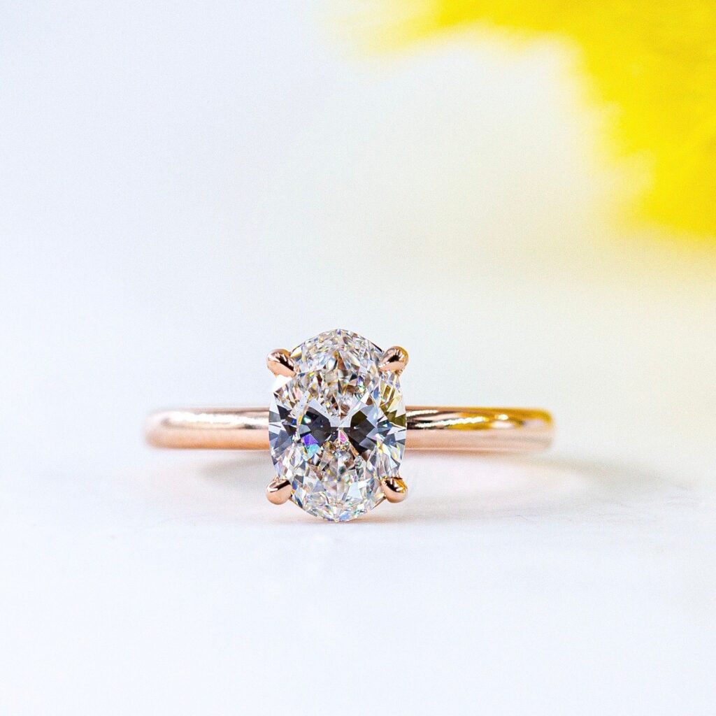 oval cut  diamond solitaire rings melbourne australia best price