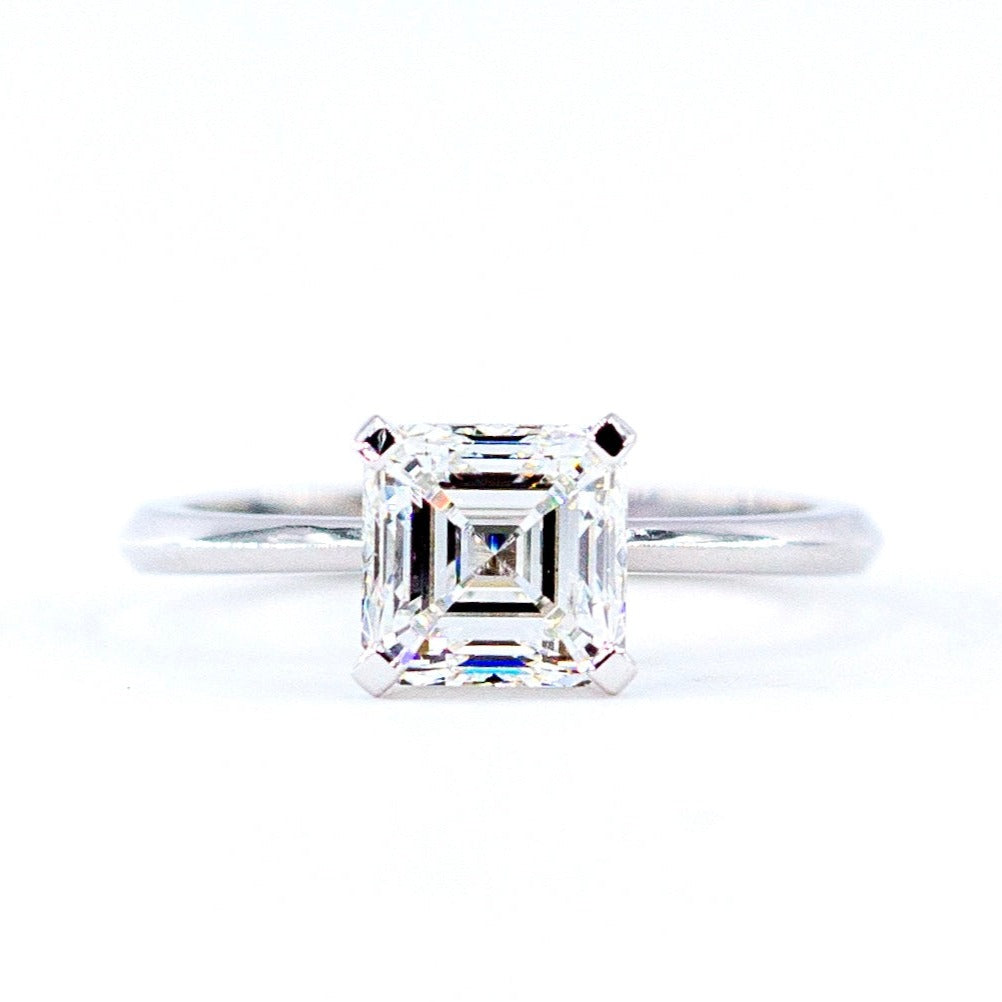 asscher cut diamond engagement rings perth australia best value