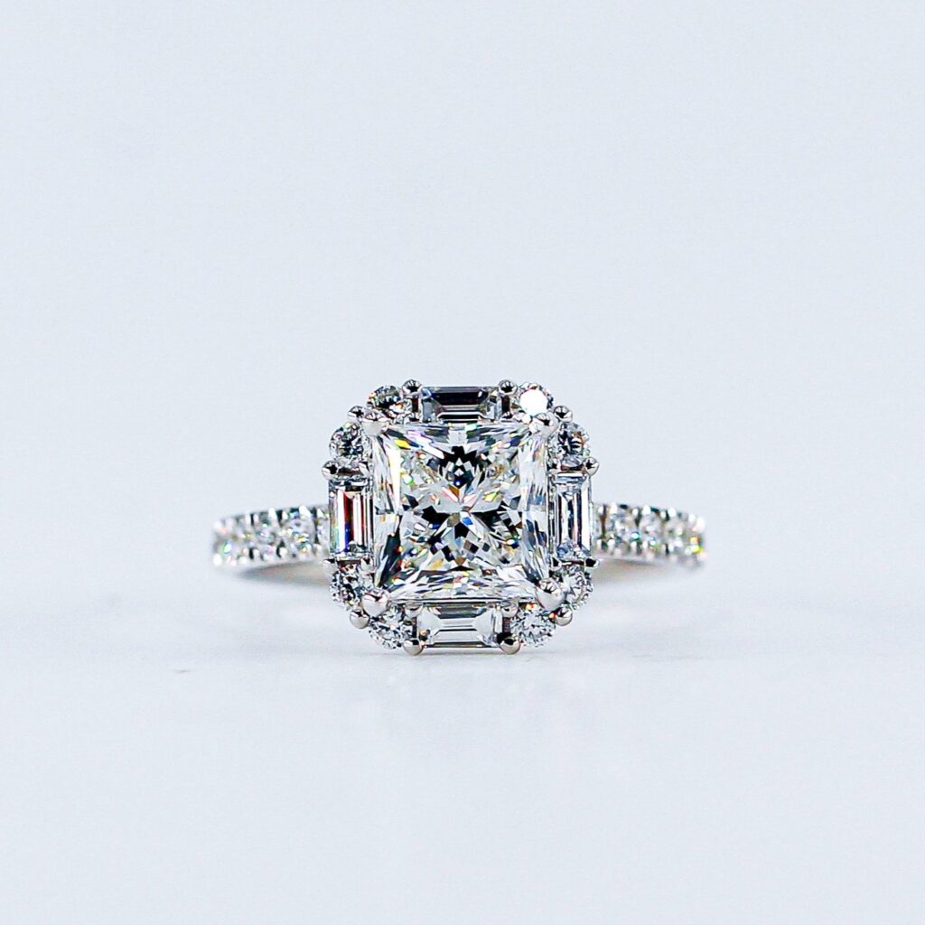 princess cut diamond engagement rings brisbane australia unique design