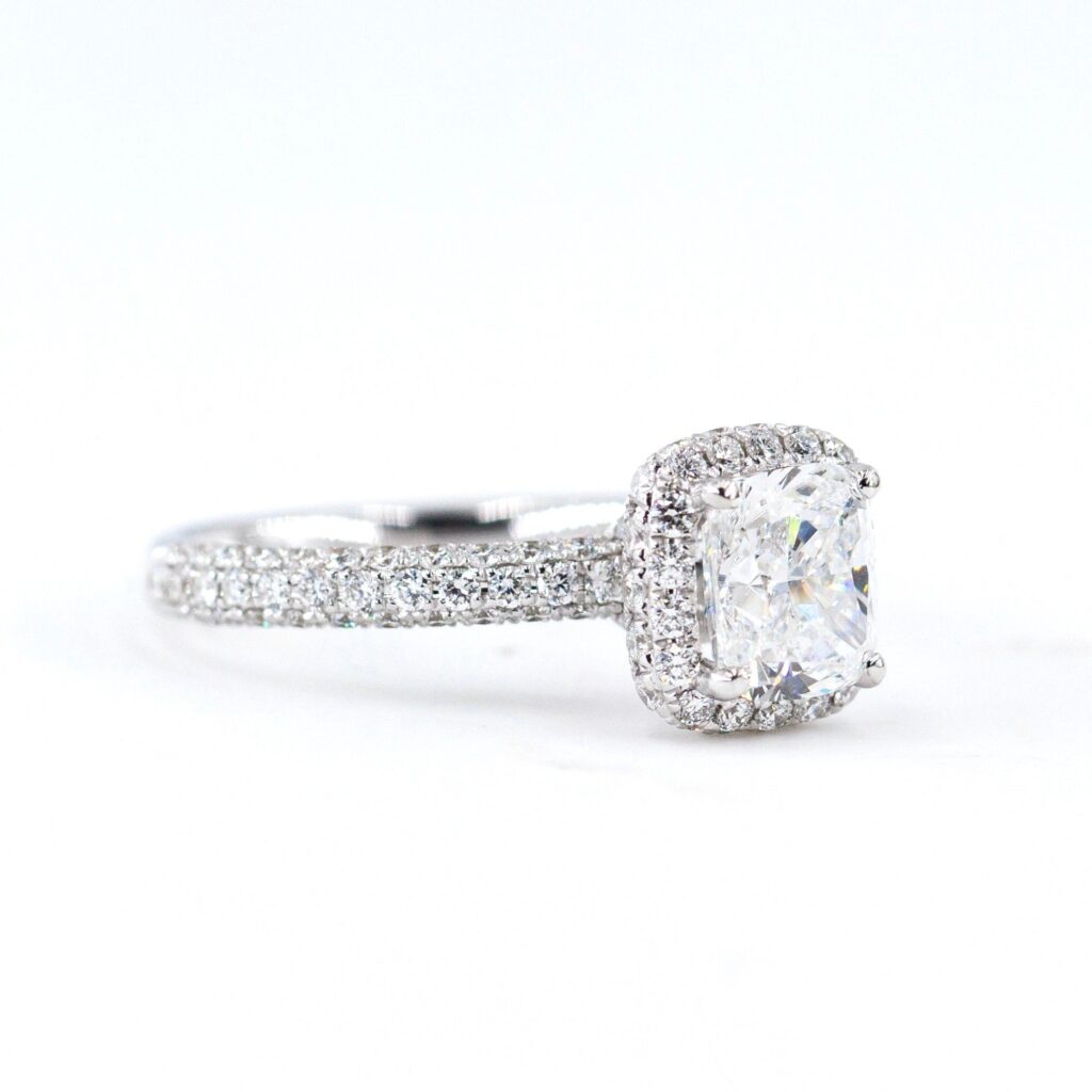 cushion cut diamond engagement rings melbourne for sale