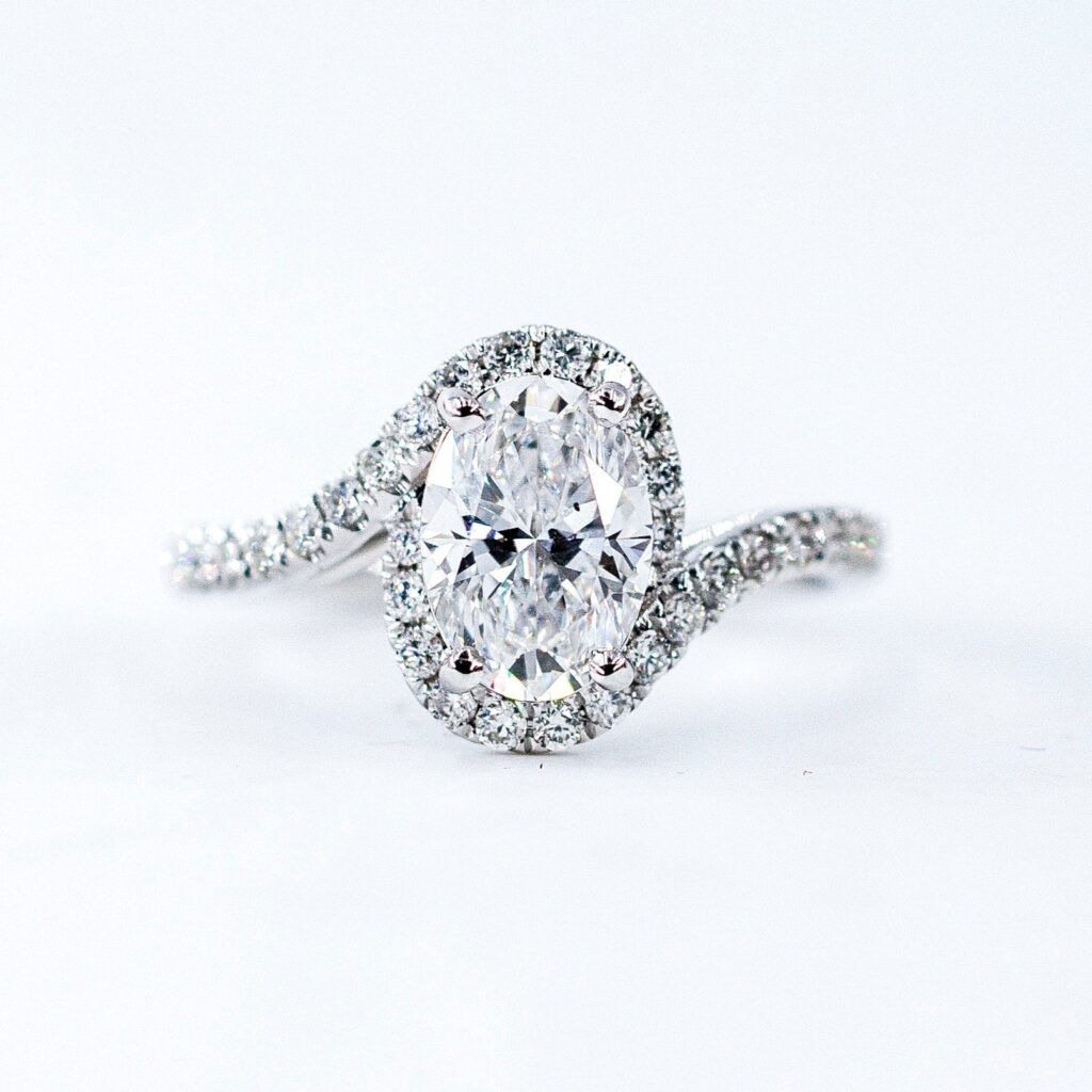 oval cut diamond halo engagement rings perth australia best price