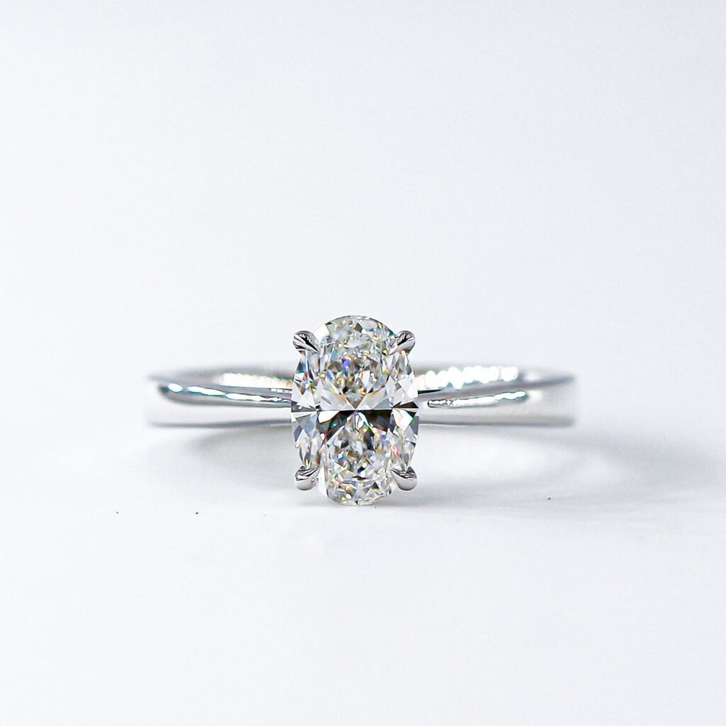 Oval cut Diamond Solitarie Engagement Rings Melbourne best price