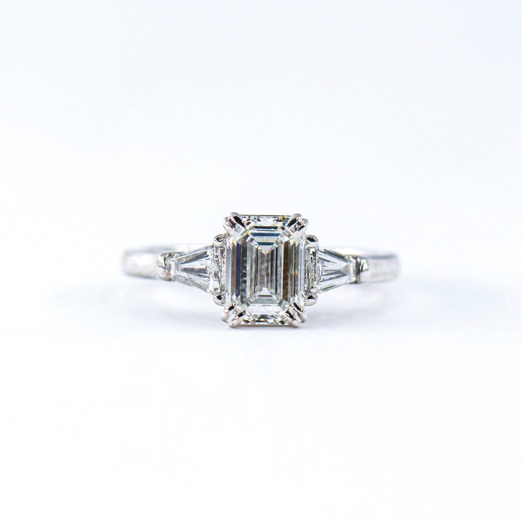 emerald cut diamond engagement rings perth australia custom jewelry