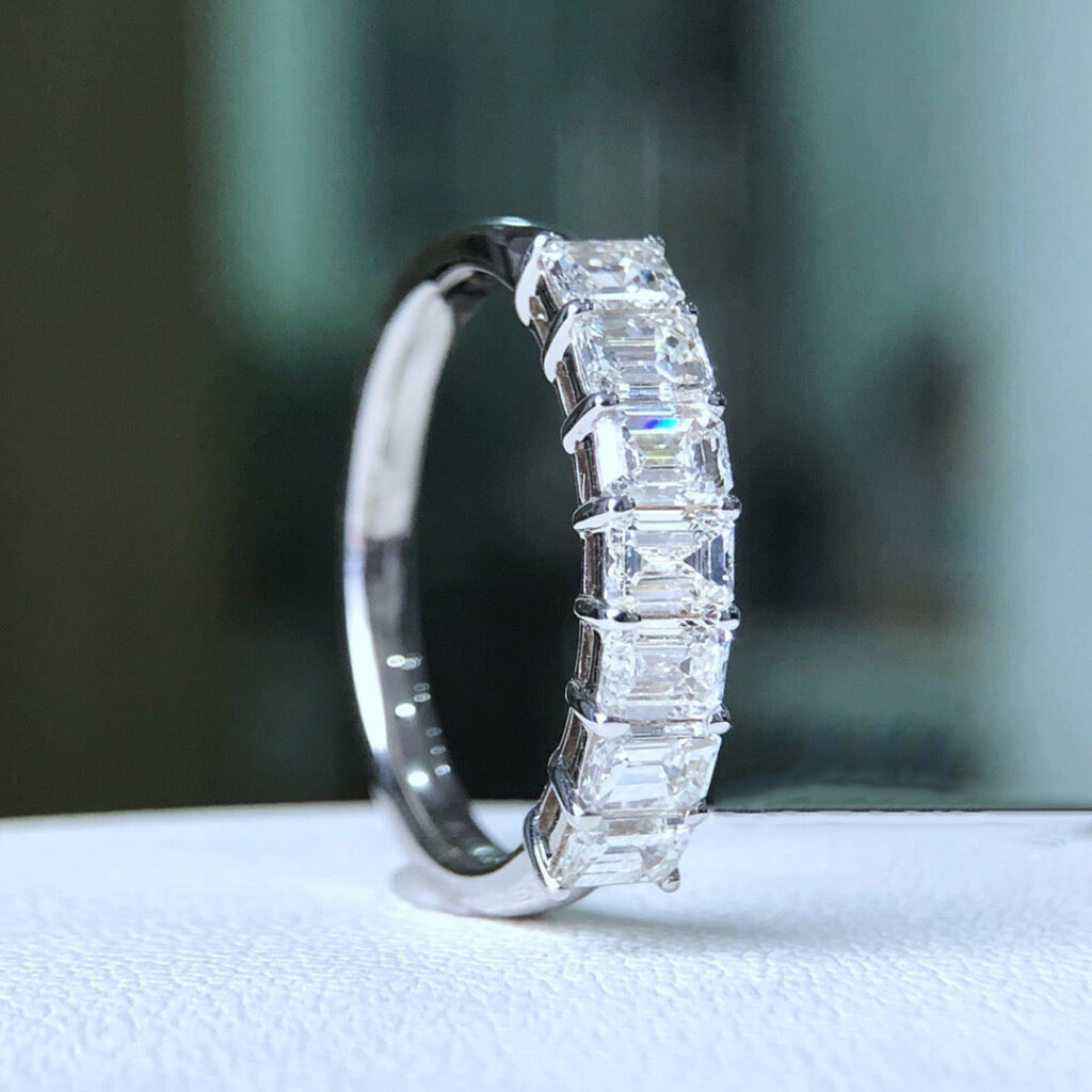 emerald cut diamond eternity rings sydney australia diamond rings for sale