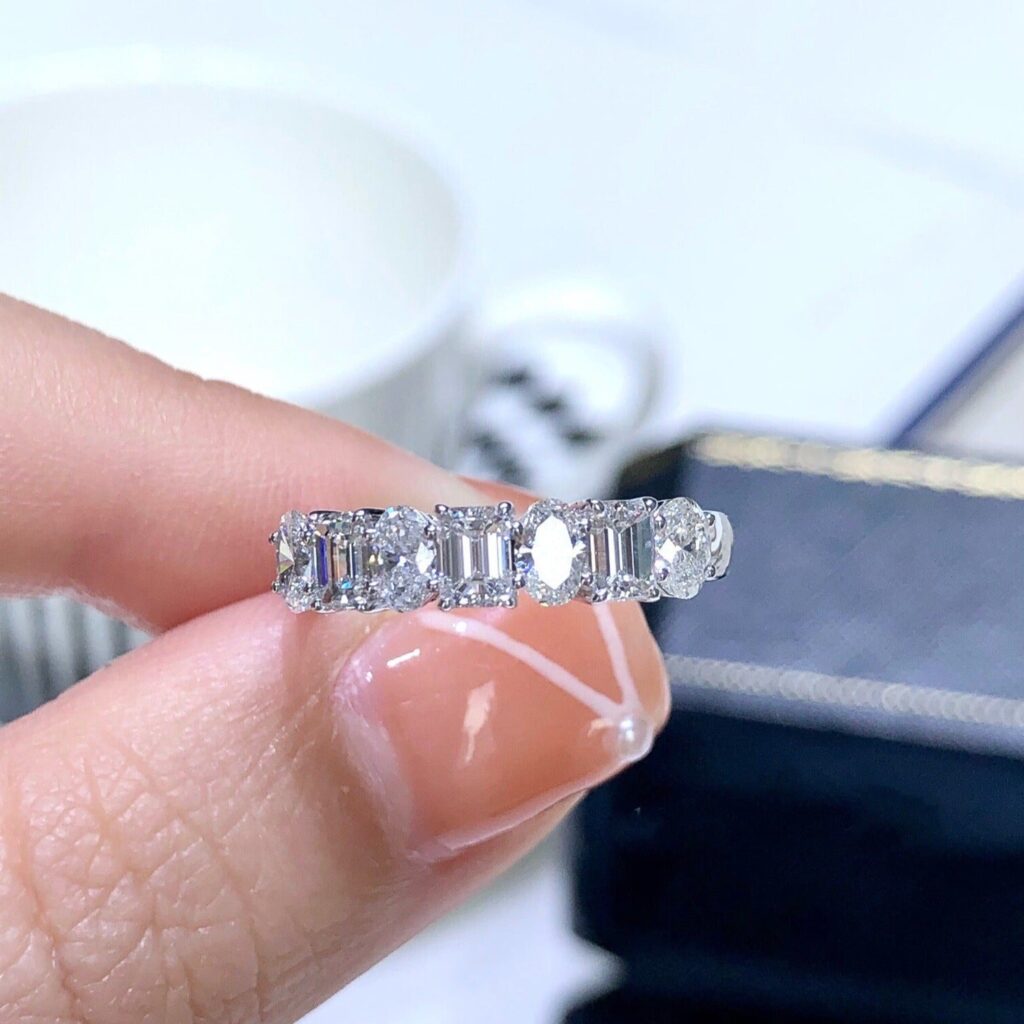 emerald & oval cut diamond eternity rings melbourne diamond clarity chart