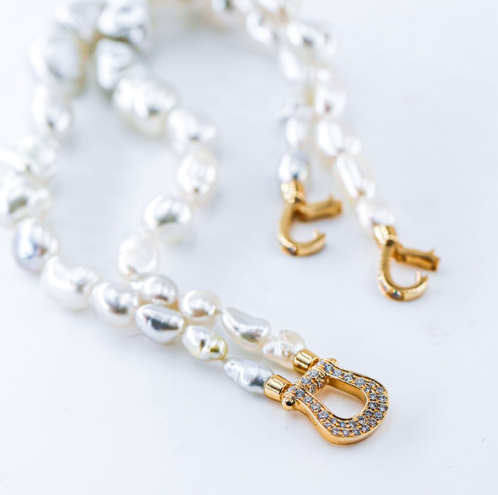 South Sea Pearl Bracelet with Diamond Clasp - PEAB01