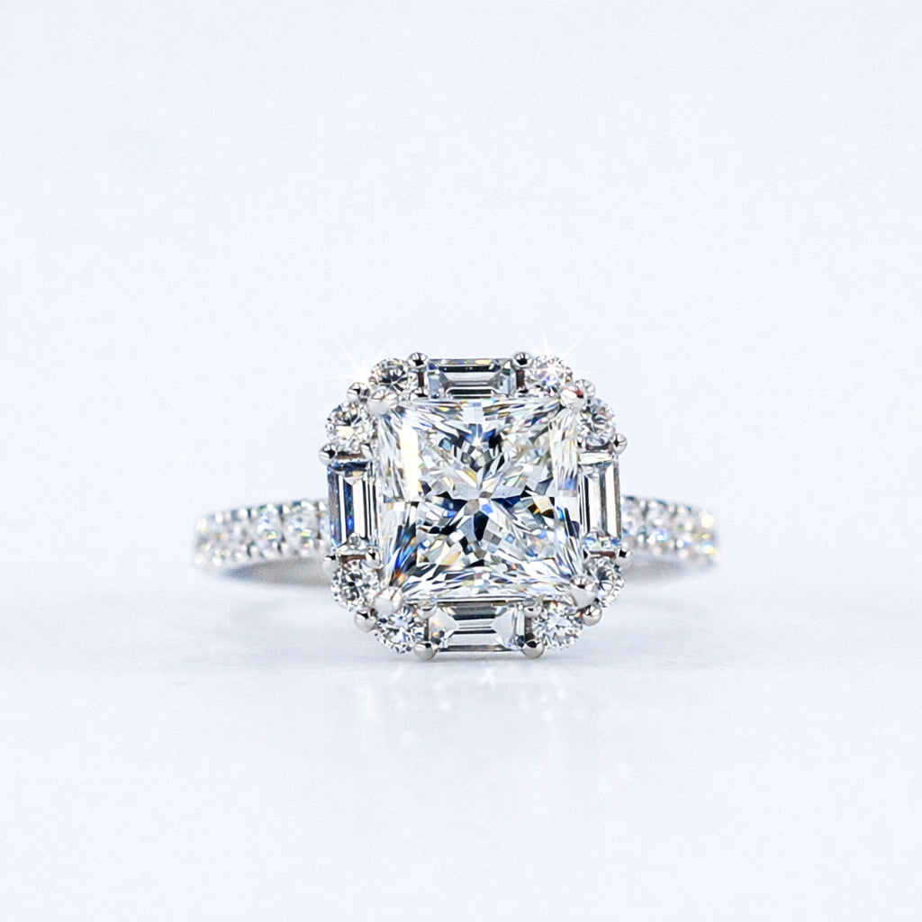 princess cut diamond engagement rings brisbane australia unique design