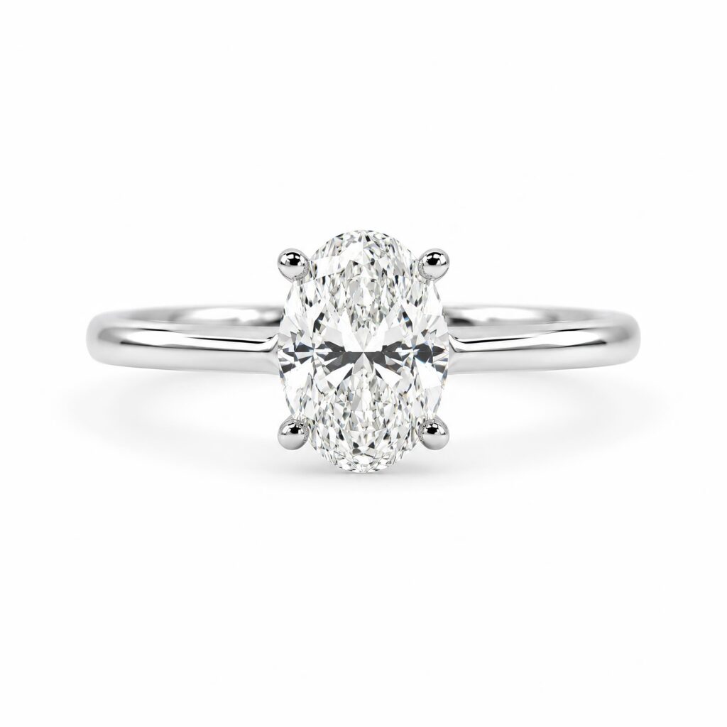 oval cut diamond solitaire engagement rings perth australia custom design