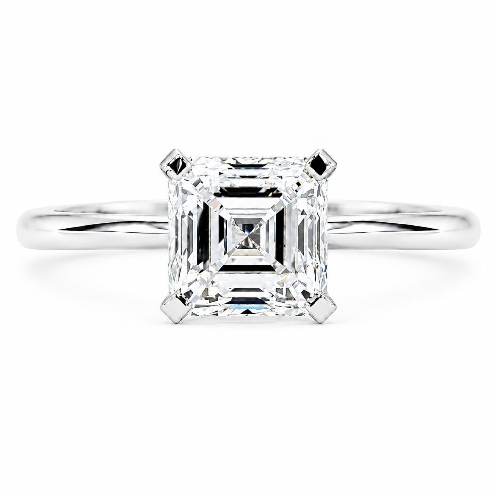 asscher cut diamond engagement rings perth australia best value