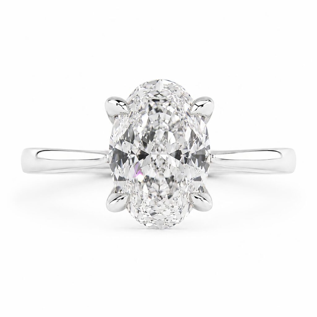 Oval cut Diamond Solitarie Engagement Rings Melbourne best price